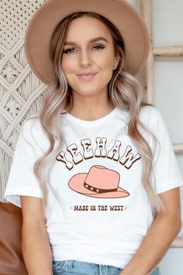 Yeehaw Made In The West Vintage Graphic Tee