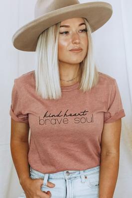 Kind Heart Brave Soul Graphic Tee
