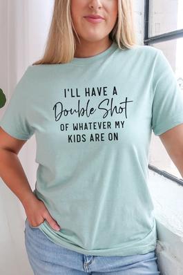 Double Shot for Mom Graphic Tee