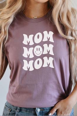Mom Smiley Graphic Tee