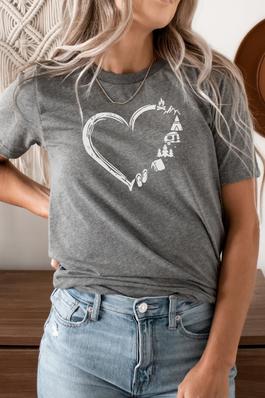 Heart Camping Graphic Tee