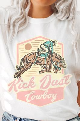 Kick Dust Cowboy Comfort Colors Graphic Tee