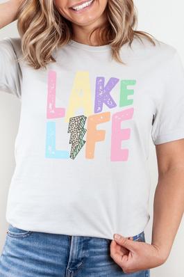 Lake Life Leopard Graphic Tee
