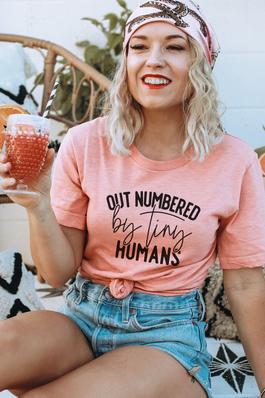 Outnumbered By Tiny Humans Graphic Tee