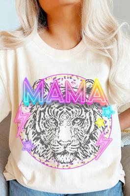 Mama Tiger Retro Comfort Colors Graphic Tee