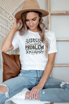 Somebody's Problem Leopard Graphic Tee
