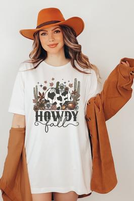 Howdy Fall Oversized Graphic Tee