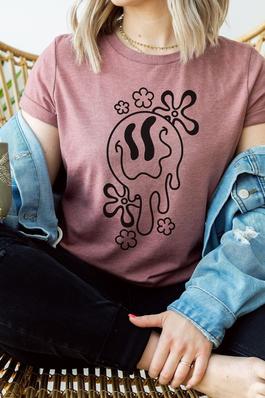 Melty Smiley Graphic Tee