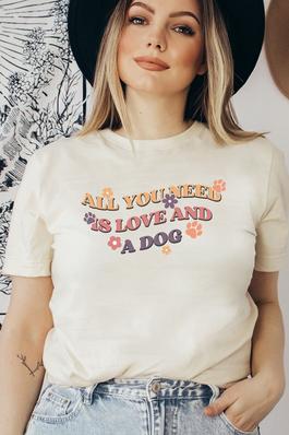 Love and a Dog Graphic Tee