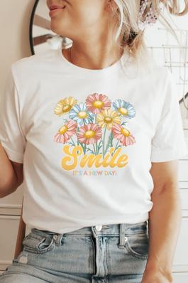 Smile It's a New Day Graphic Tee