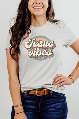 Retro Jesus Vibes Graphic Tee