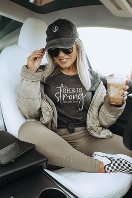She Is Strong Graphic Tee