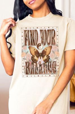 Find Your Balance Comfort Colors Graphic Tee