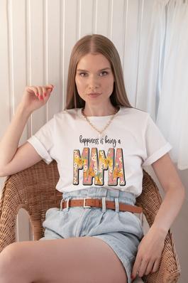 Happiness is Being a Mama Graphic Tee