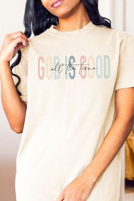 God Is Good Plus Size Comfort Colors Graphic Tee