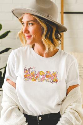 Best Mom Ever Floral Graphic Tee