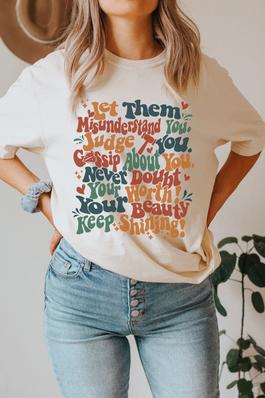 Let Them Misunderstand Comfort Colors Graphic Tee
