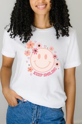 Keep Smiling Graphic Tee