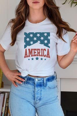 America Banner Graphic Tee
