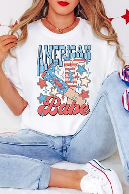 American Babe Comfort Colors Graphic Tee
