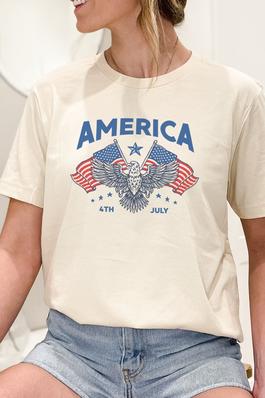America 4th July Graphic Tee