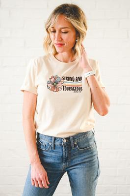 Strong and Courageous Graphic Tee