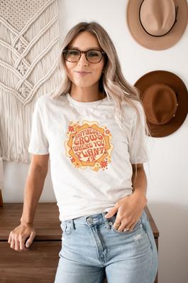 Happiness Grows Where You Plant It Graphic Tee