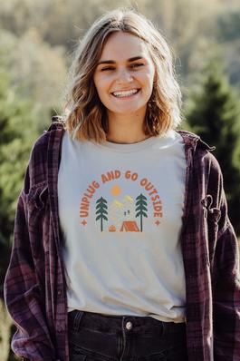 Unplug and Go Outside Graphic Tee