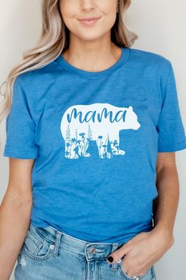 Mama Bear Floral Graphic Tee