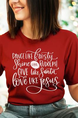 Love Like Jesus Christmas Graphic Tee