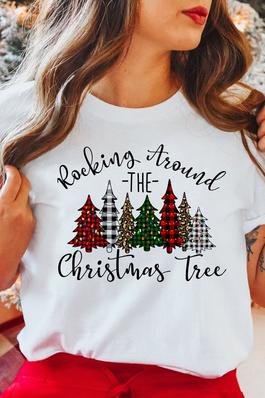  Rocking Around The Christmas Tree Graphic Tee
