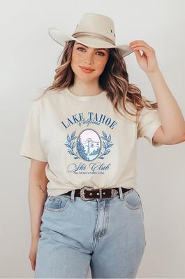 Preppy Lake Tahoe Relaxed Graphic Tee