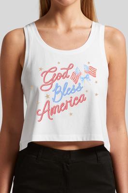 Coquette God Bless America Tank Top