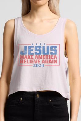 Jesus Make America Believe Again Tank Top