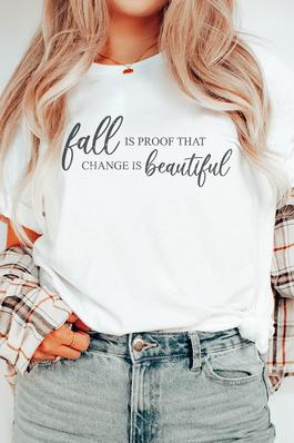 Change Is Beautiful Autumn Graphic Tee