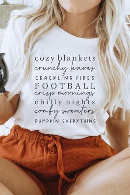 Cozy Blankets & Crunchy Leaves Graphic Tee