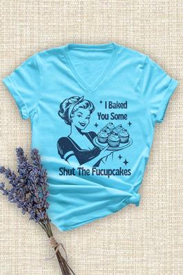I Baked You , PLUS Unisex V Neck T-Shirt