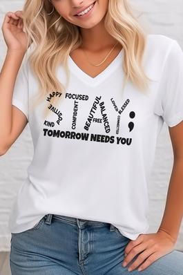 STAY,  Unisex  V Neck T-Shirt