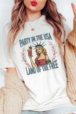  Party In The USA, UNISEX Round Neck Tee