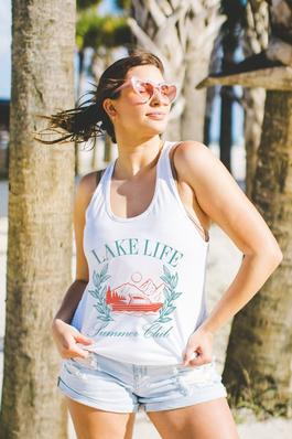 Lake Life , Women Fit Racerback Tank Top  