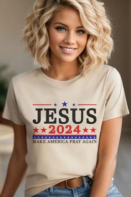 Jesus 2024 , UNISEX Round Neck  T-Shirt