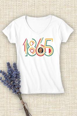 Juneteenth,  Women's Relaxed Fit  V-Neck  T-Shirt