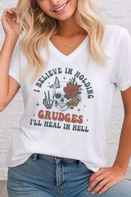 Grudges,  Unisex V Neck T-Shirt