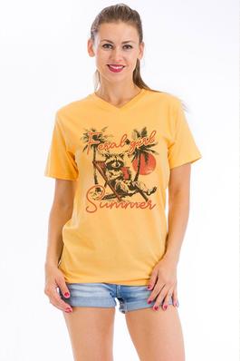 Feral Girl Summer , Unisex  V Neck T-Shirt