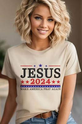 Jesus 2024 , PLUS UNISEX Round Neck  T-Shirt