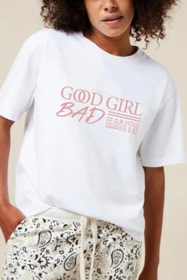 GOOD GIRL BAD HABITS GRAPHIC WOMEN TEE
