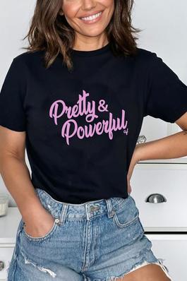 PRETTY & POWERFUL OF GRAPHIC PLUS TEE