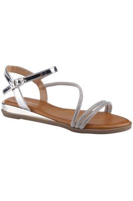 WOMENS STRAPPY ANKLE BUCKLED FLAT SANDALS FIG-11