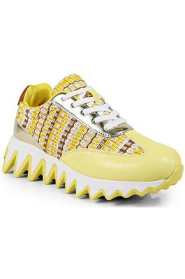 WOMENS LACE UP LUG SOLE FASHION SNEAKERS ALESSIA-2