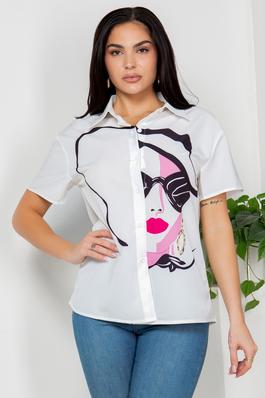 Graphic Print Fashion Shirt